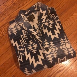 Lucky Brand Plus Size Ombre Heritage Shawl Sweater